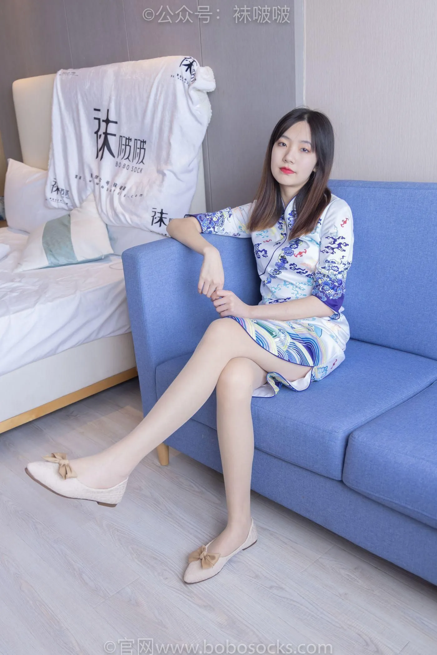 [BoBoSocks袜啵啵]NO.082 小甜豆-旗袍、皮底鞋、高跟鞋、肉丝 [140P]插图7